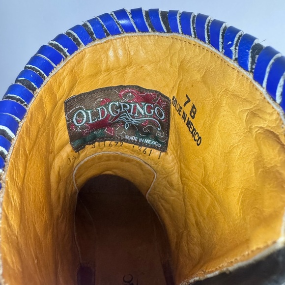 Women’s Old Gringo Hand Crafted Leather Boots Sz 7 - Picture 7 of 9